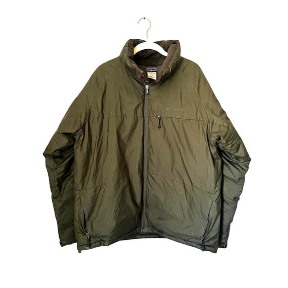 Patagonia Other - Patagonia Jacket Mens L Green Stealth Downer Bomber Goose Down Puffer